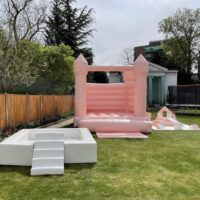 Pastel Peach Bouncy Castle & Soft Play XL