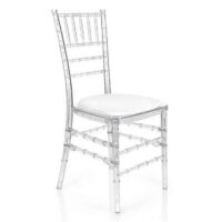 clear adult chiavari chair hire UK