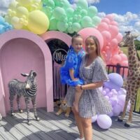 Pink Arch Backdrop Hire