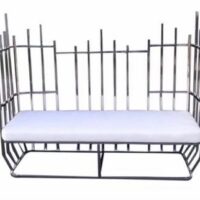 Luxury Stainless Sofa (Silver)