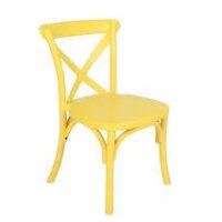 Kids Yellow Cross Back Chair Hire