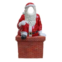 Santa in Chimney Photo Opportunity Prop