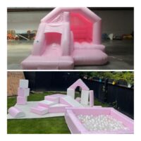 Pastel Pink Bounce "N" Slide & Soft Play