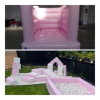 Pastel Pink Midi Bouncer & Soft Play