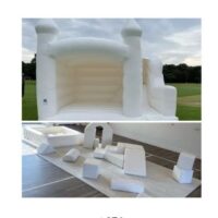 White Slide Bouncy Castle & Soft Play