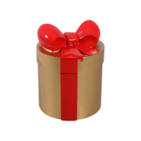 Gold & Red Gift Figure