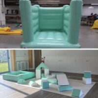 Pastel Mint Bouncer & Soft Play