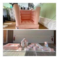 Pastel Peach Midi Bouncer & Soft Play