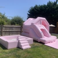 Pastel Pink Bounce "N" Slide & Ball Pit