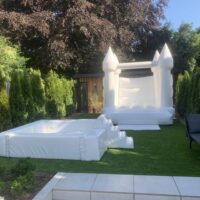 White Bouncy Castle & Ball Pit