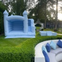 PASTEL BLUE BOUNCY CASTLE HIRE