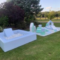Pastel Blue Slide Ball Pit