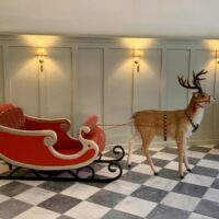 Santa's Sleigh, Reindeer & Post Box Package