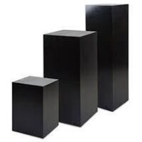 Black Square Cake Stand Hire
