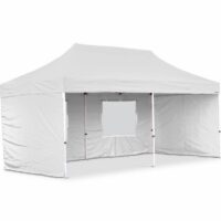6m x 3m White Popup Marquee With Sides