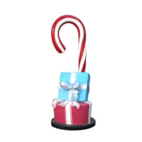 Candy Cane With Gift Boxes