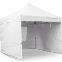 3m x 3m White Popup Marquee With Sides