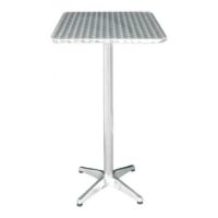 Square Poseur Aluminum Bistro Table - 2ft (60cm)
