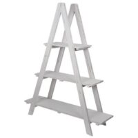 White Ladder Display Shelves