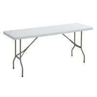 Rectangle Plastic Trestle Table - 8ft