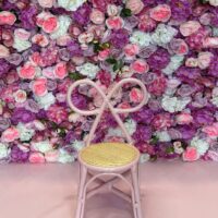 Pink Wicker Bow Chairs for Hire