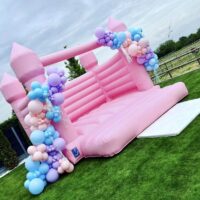 Pastel Pink Adult Bouncy Castle