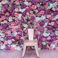 Pink Metal Children Chair
