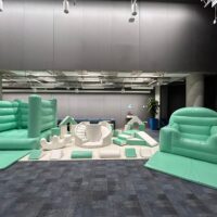 Mint Green Bouncer, Soft Play & Air Juggler