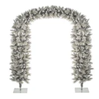 8ft Grey Silver Tipped Fir Artificial Christmas Tree Arch
