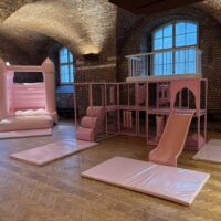 Pink Play Frame & Bouncy Castle Package