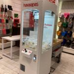 Contactless claw machine with card payment system for venues